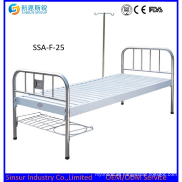 Hospital Equipment Stainless Steel Medical Flat Bed